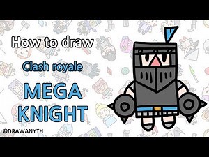 How to draw MEGA KNIGHT | clash royale
