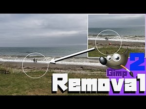 Gimp Tutorial. How to remove unwanted objects in background image/How to use clone tool/stamp tool 2