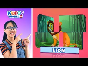 Guess the Animal Name Puzzle Game - Learning Different Kinds of Animals of the World with Miss V