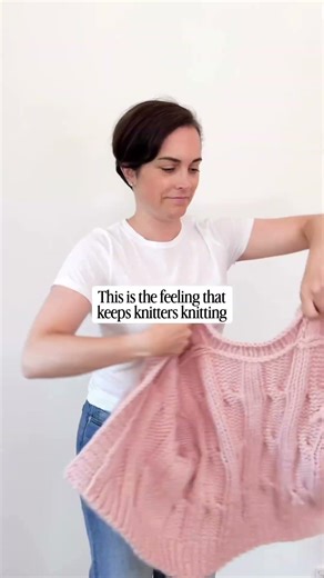 This is the feeling that keeps knitters knitting 🧶❤️