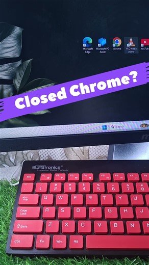Accidentally closed Chrome? 😱 Press Ctrl + Shift + T to restore tabs! #Chrome #Windows #Shorts