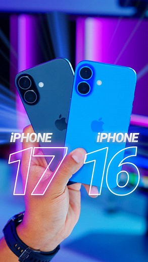 Comparativa del iPhone 16 vs iPhone 17