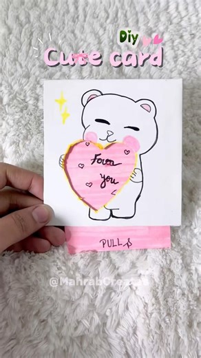 DIY cute card idea ✨🌸😱| Pinterest style cute card | #birthdaycard #diy #shorts #craft #viral