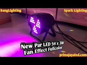 New Par LED 54 x 3W Fan Effect Fullcolor