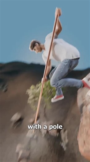 How A Shepherd’s Leap Pole Works 😮 | shepherd