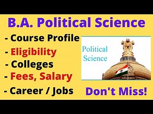 B.A Political Science Course Full Details| Profile, Eligibility, Fees, Scope, Job| Colleges|Tamil BR