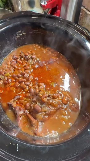 Cajun Style Pinto Beans! 😩 🫘 #recipe ⁣ ⁣ Put in the slow cooker and leave it! 😋⁣ Cook on low for 8 hours or cook on high for 6 hours. 🕓⁣ ⁣ Ingredients:⁣ 1 lb. bag pinto beans⁣ 1/2 red bell pepper, chopped⁣ 1/2 green bell pepper, chopped⁣ 1 med. sized onion, chopped⁣ 2 cloves of garlic, chopped⁣ 1 Tbsp. onion powder⁣ 1 Tbsp. garlic powder⁣ 1 Tbsp. smoked paprika⁣ 1 Tsp. oregano⁣ 1 Tsp. red pepper flakes (optional)*⁣ 1 1/2 Tsp. chicken bouillon (optional)*⁣ 1/2 Tsp. dried thyme or 2 sprigs fre