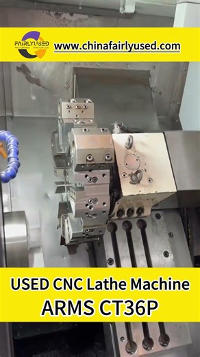 USED CNC LATHE MACHINE ARMS CT36P | Ready to Work#usedcncmachinery