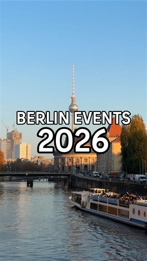 Don’t miss out on these top events in Berlin this year!💃💥 Like & save for later💌 NBA Berlin Game @nbadeutschland 🗓️ 15.1. Uber Arena International Green Week @gruene_woche 🗓️ 16.-25.1. Messe Berlin Berlinale 2026 @berlinale 🗓️ 12.-22.2. GENERALI Berlin Half Marathon @berlinerhalbmarathon 🗓️ 29.3. Carnival of Cultures @karneval.berlin 🗓️ 22.-25.5. DFB Cup Final in Berlin 🗓️ 23.5. Olympiastadion @olympiastadionberlin Fête de la Musique @feteberlin 🗓️ 21.6. State Opera for everyone @staat