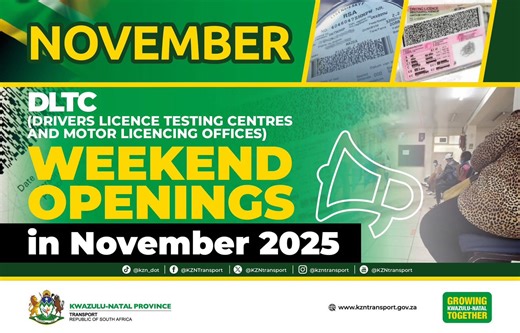 WEEKEND DATES AND OPENING TIMES OF DRIVERS LICENCE TESTING CENTRES AND MOTOR LICENCING OFFICES IN NOVEMBER 2025 Members of the public are advised that Drivers Licencing Testing Centres offer drivers licencing-related services such as Bookings for Learners and Drivers Tests as well as Testing, Renewal of Drivers Licences, Applications for and Renewals of PrDPs, and Collection of Drivers Licence Cards. They do not offer Motor Vehicle Licencing services unless otherwise stated. Likewise Motor Licen