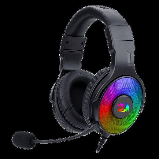Redragon H350 Pandora RGB Wired Gaming Headset | 50MM Drivers | Detachable Microphone