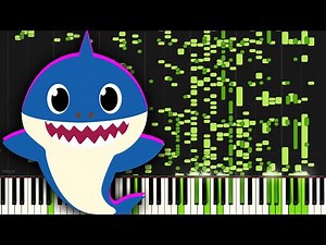 Baby Shark, but plays piano after converting to MIDI file