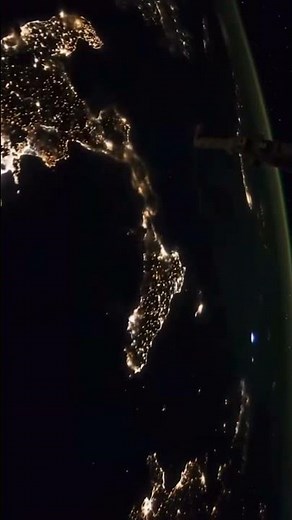 ISS Flying over the Earth at Night II