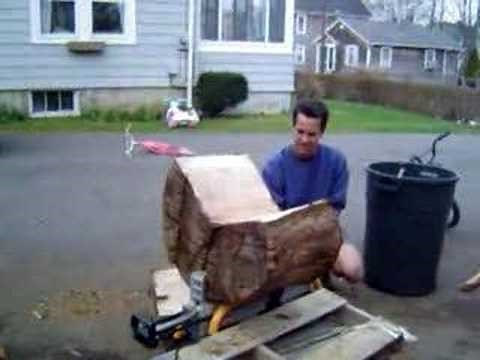 Ryobi electric log splitter from Home Depot