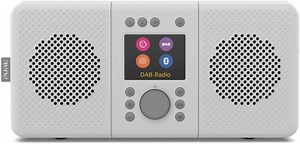 Pure Elan Connect+ All-In-One Stereo Internetradio mit DAB+ und Bluetooth 5.0 (DAB/DAB+ & UKW-Radio, Internetradio, TFT Display, 20 Senderspeicher, Musikstreaming, Podcasts) Stone Grau