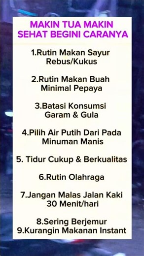 Rahasia Tetap Sehat di Usia Bertambah yang Jarang Disadari 🌿💪