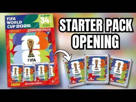 *NEW* PANINI FIFA WORLD CUP 2026 STICKER ALBUM & STARTER PACK OPENING| FIRST LOOK AT THIS COLLECTION