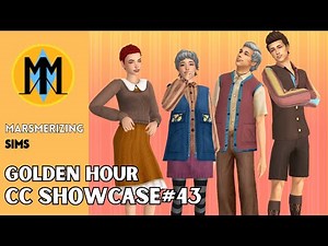 MARSMERIZINGSIMS - Golden Hour Set | The Sims 4 | CC Showcase ep. 43