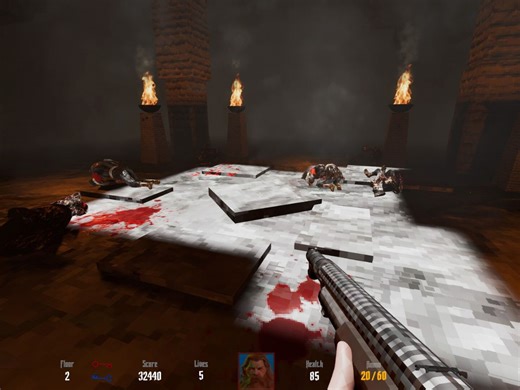 This retro FPS inspired by Wolfenstein and Doom is free to play on Steam