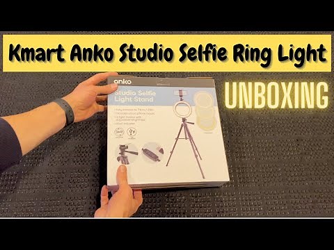 Kmart Anko Studio Selfie Ring Light Unboxing and Assembly