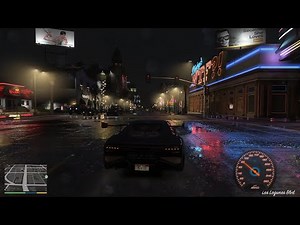GTA V Ultra Realistic Night Drive | Cinematic Rainy Streets in 4K