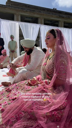 The most dreamy and stunning wedding ever ❤️ #wedding #weddingtiktok #indianwedding #weddingtok #indianbride #bridetok #sikhwedding #punjabiwedding @taniatanitan