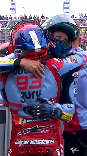 There’s something very special in the Marquez DNA! 🧬 Marc Márquez and Alex Márquez were on cloud 9 after sharing a #MotoGP podium for the first time! 🥈 🥉 #GermanGP 🇩🇪 | MotoGP