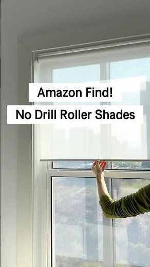 No Drill Light Filtering Cordless Roller Shades