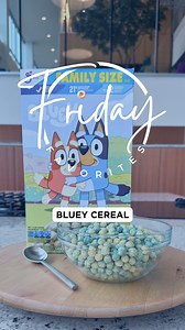 3, 2, 1 DANCE MODE! Bluey and Bingo are bringing the fun to breakfast with their cereal box debut! The whole family can enjoy: 🔵 21g of whole grain per serving 🔵 12 vitamins and minerals 🔵 Good source of calcium #Bluey #BlueyAndBingo #DanceMode #Cereal | General Mills