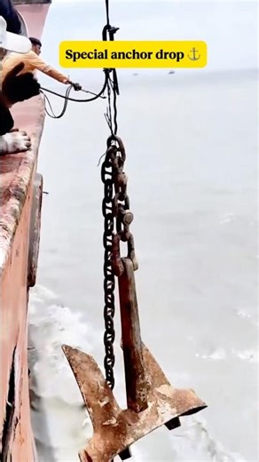 Cutting chains with fire — the smartest anchor drop ever! ⚓🔥