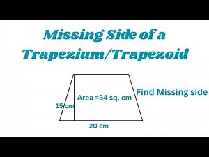 How to Find the Missing Side of a Trapezium/Trapezoid