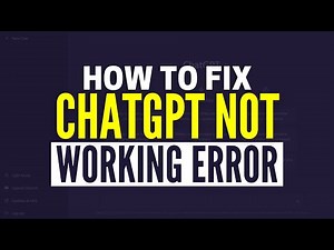 How To Fix ChatGPT Not Working Or Loading Error