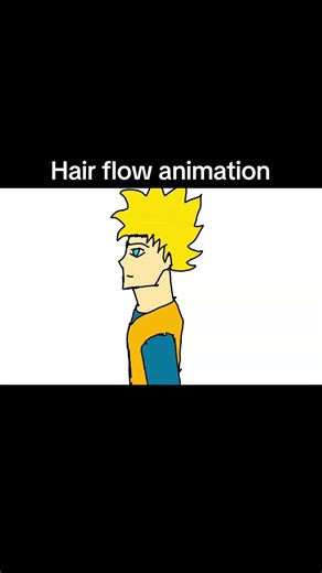 Hair flow animation #animation #art
