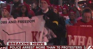 110 arrested in minimum wage protest in KC