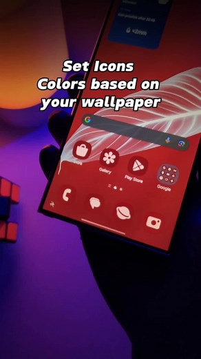 Customize Samsung S24 Ultra Icons with Wallpaper Colors