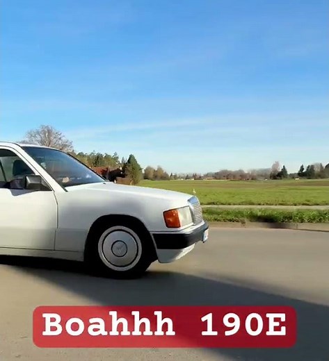 Street Cruising Sound Mercedes 190E #shorts #shortvideo #short #shortsvideo #loud #w201 #iphone15