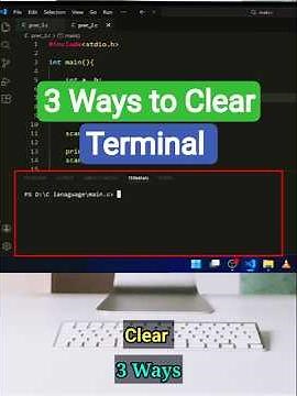 3 Ways to Clear Terminal in Visual Studio Code ! #terminaltips