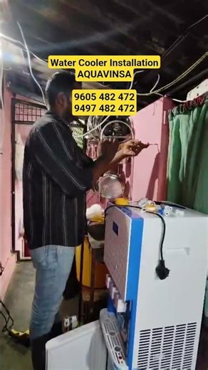 Water Cooler Installation #aquavinsa #water #cooler #dispensers #cool #hotwater #new #palakkad #1m