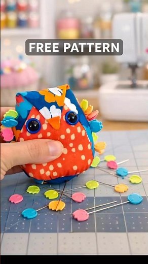 Cute Owl Pin Cushion… With a Hidden Magnet? 🧲