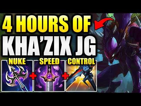 HOW TO CLIMB WITH KHA'ZIX JUNGLE IN S16 – THE 4 HOUR MOVIE! (+Build & Evo Guide)