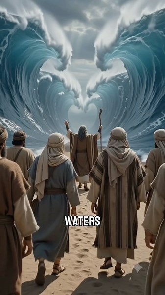 🌊 Moses Parts the Red Sea — A Miracle of Faith #moses