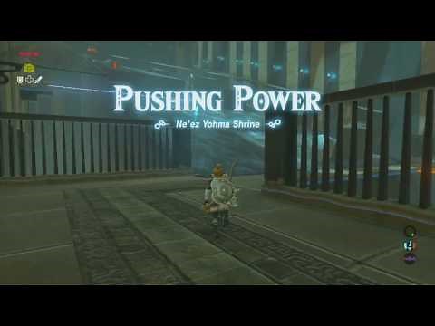 Ne'ez Yohma Shrine (Pushing Power) Walkthrough | Zelda: BotW