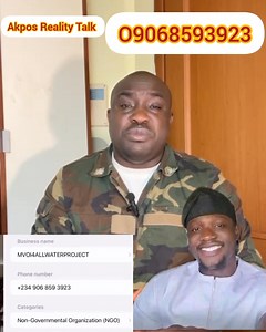 999K views · 10K reactions | Good news from Verydackblackman NGO, project, if you know there no water in your community, send a msg to this Number 09068593923, God bless VDM #fypシ゚viralシfypシ゚viralシalシ | Akpos Reality Talk | Facebook