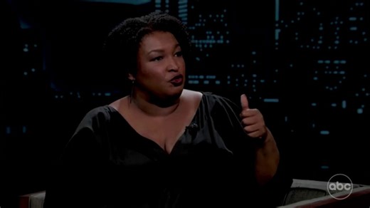 Stacey Abrams suggests U.S. approaching autocracy, touting 10-step framework, during late-night interview