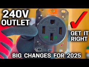 How To Install A 240V Outlet Start to Finish - EV Car Charger - Welder 14-50 Explained