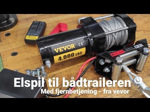 Vevor 1800kg elspil med fjernbetjening til knap 850kr inkl forsendelse.