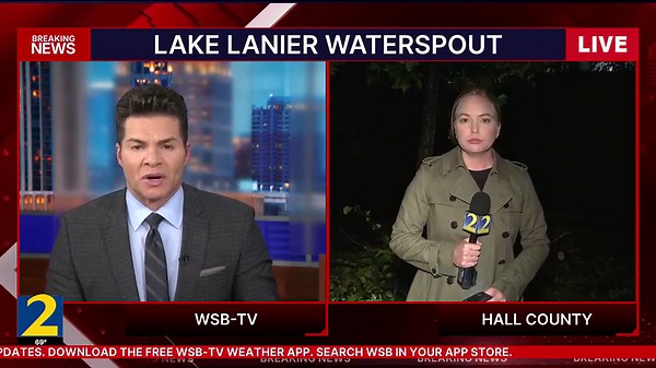 Channel 2 viewers capture video of waterspout moving across part of Lake Lanier