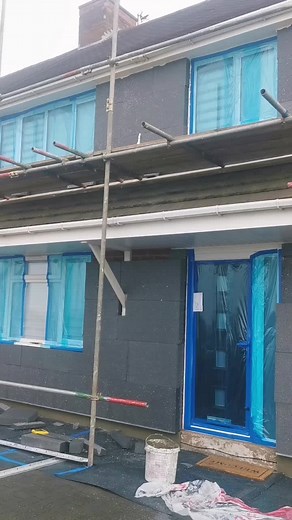 Home Insulation Project in Wolverhampton | External Rendering Process