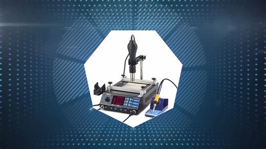 YIHUA 853AAA 3 in 1 Digital SMD Soldering Desoldering Hot air Gun Preheat BGA Rework Soldering Station