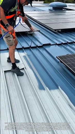 Metal Roof Coating Spray Process | Protecting Roof from Heat and Corrosion.